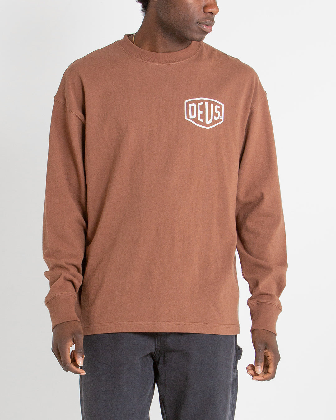 Oversized Venice LS Tee - Bison
