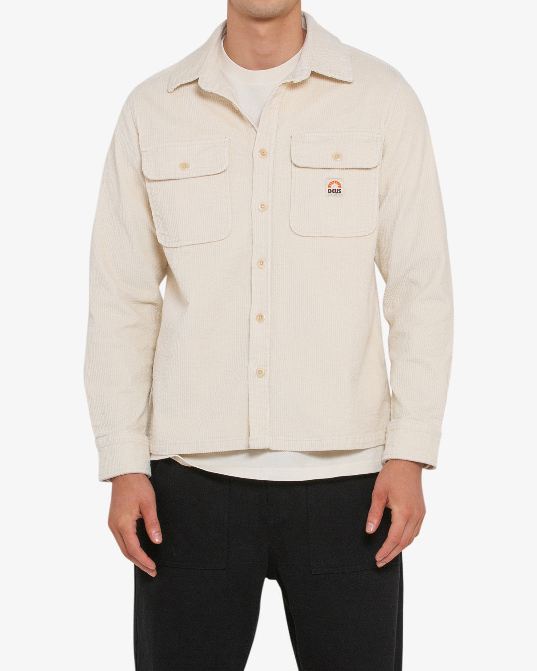Vacay Cord Shirt - Dirty White