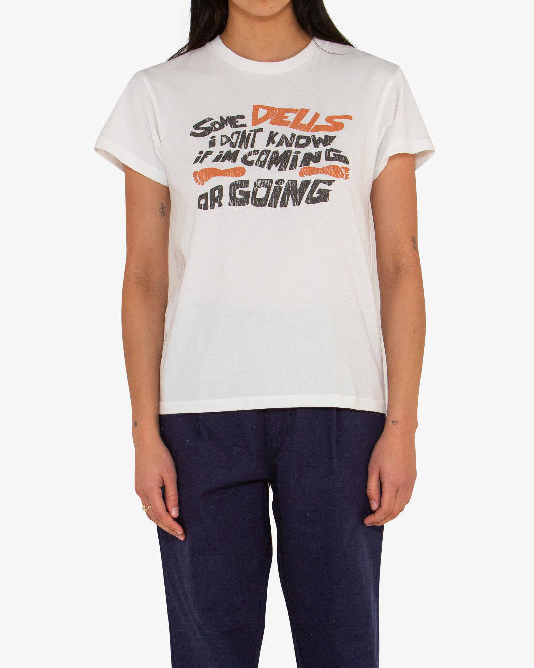 Left Feet Tee (Regular Fit) - Natural