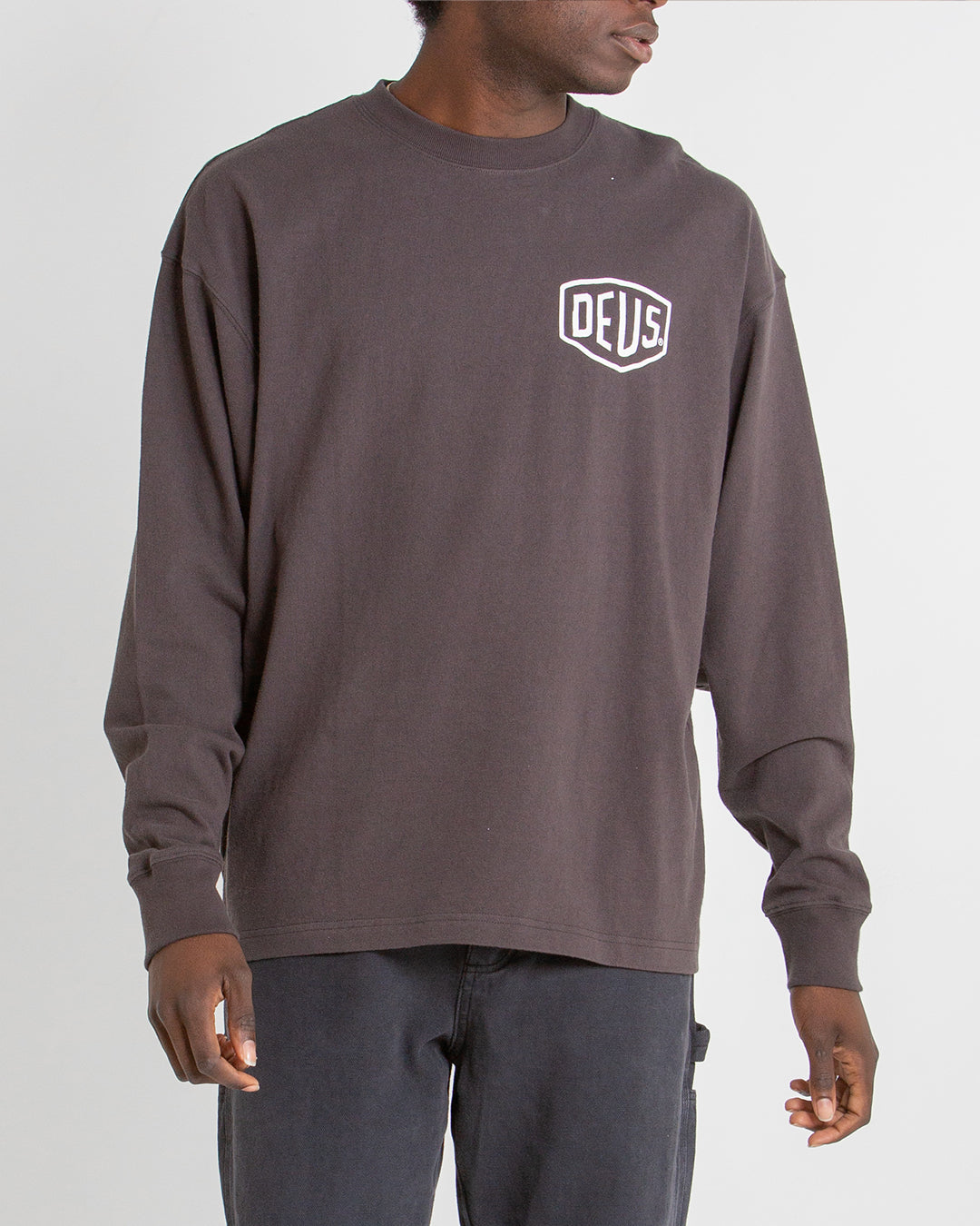 Oversized Venice LS Tee - Anthracite