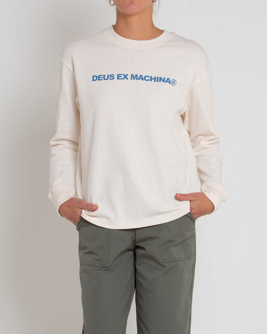 Namesake Long Sleeve Tee - White Sand