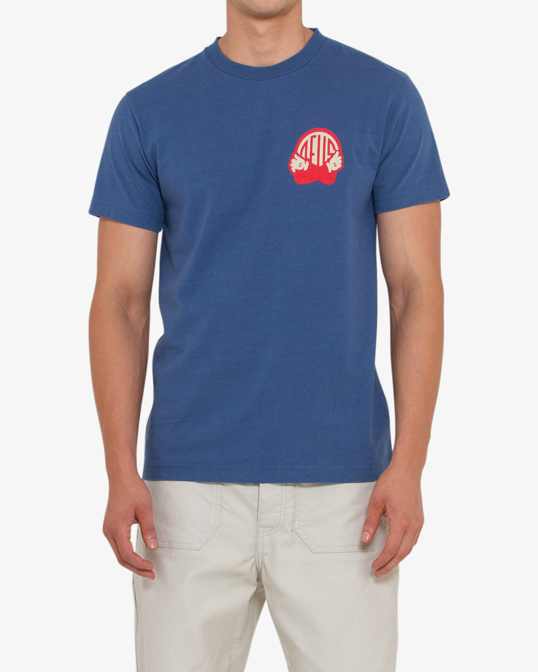 Rhinestone Tee - Dusty Blue