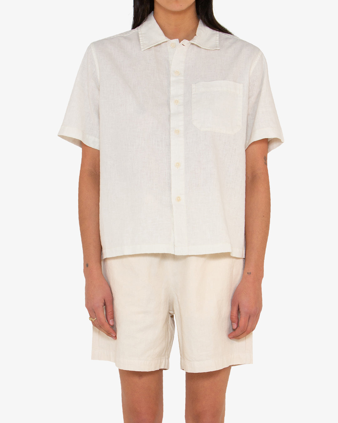 Onnie Short Sleeve Shirt (Relaxed fit) - Natural
