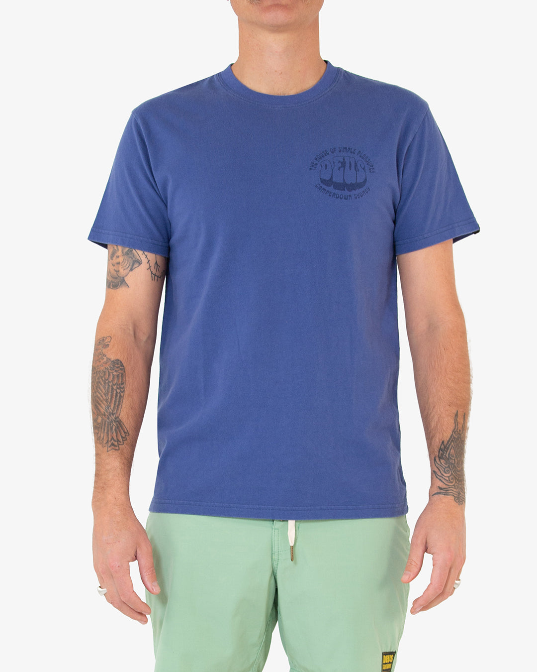 Camperdown Address Tee (Regular Fit) - Dusty Blue