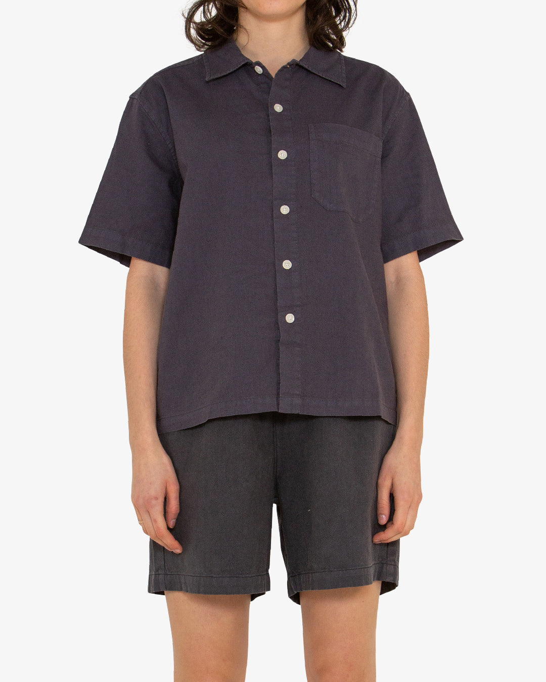 Onnie Short Sleeve Shirt (Relaxed fit) - Shadow Grey
