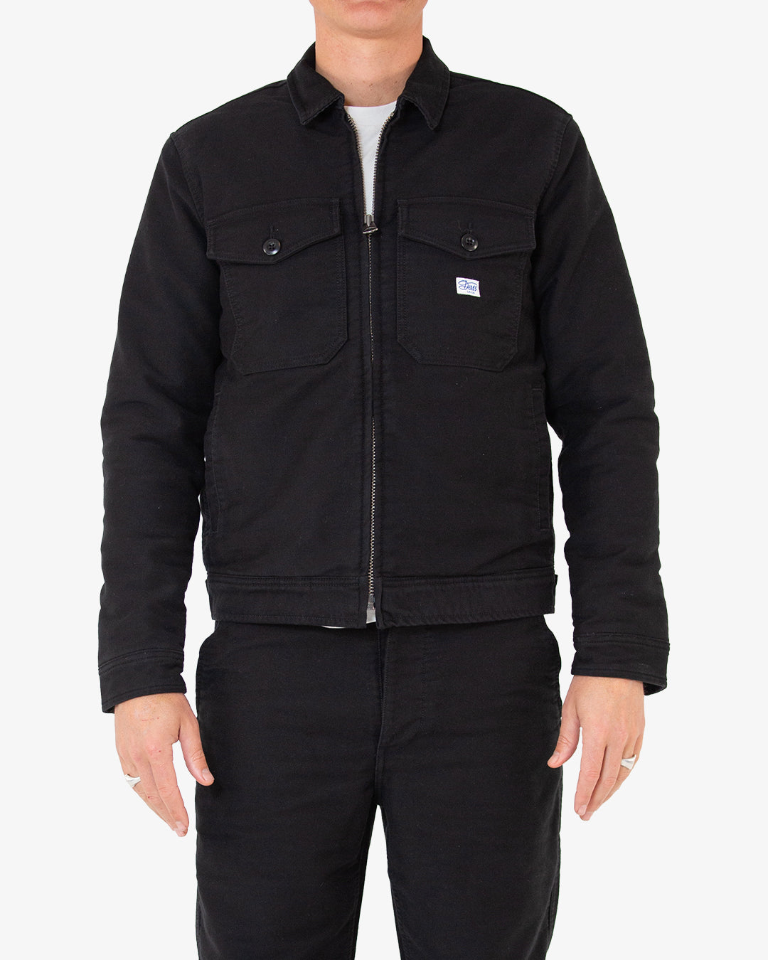 Moleskin Work Jacket (Relaxed Fit) - Black