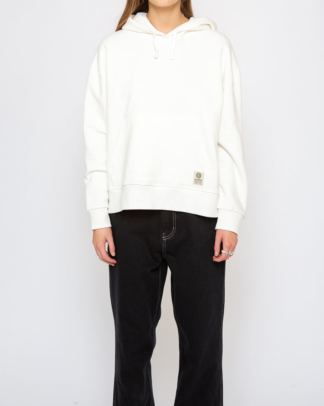 Military Hoodie (Oversized Fit) - Vintage White
