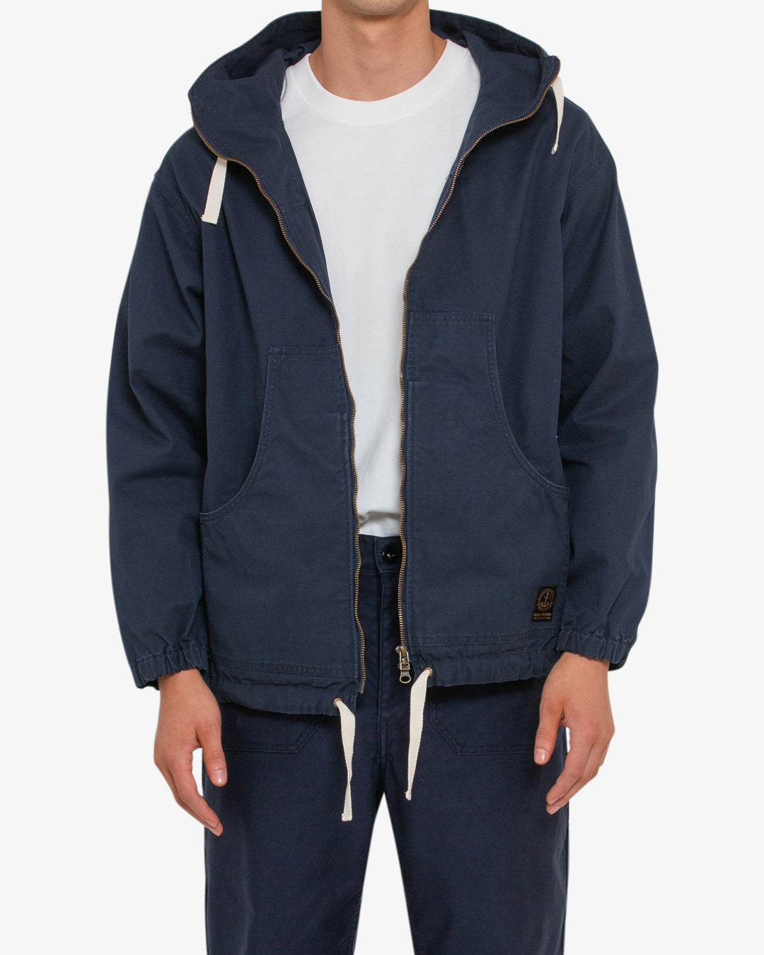 Waxed Landing Parka - Navy