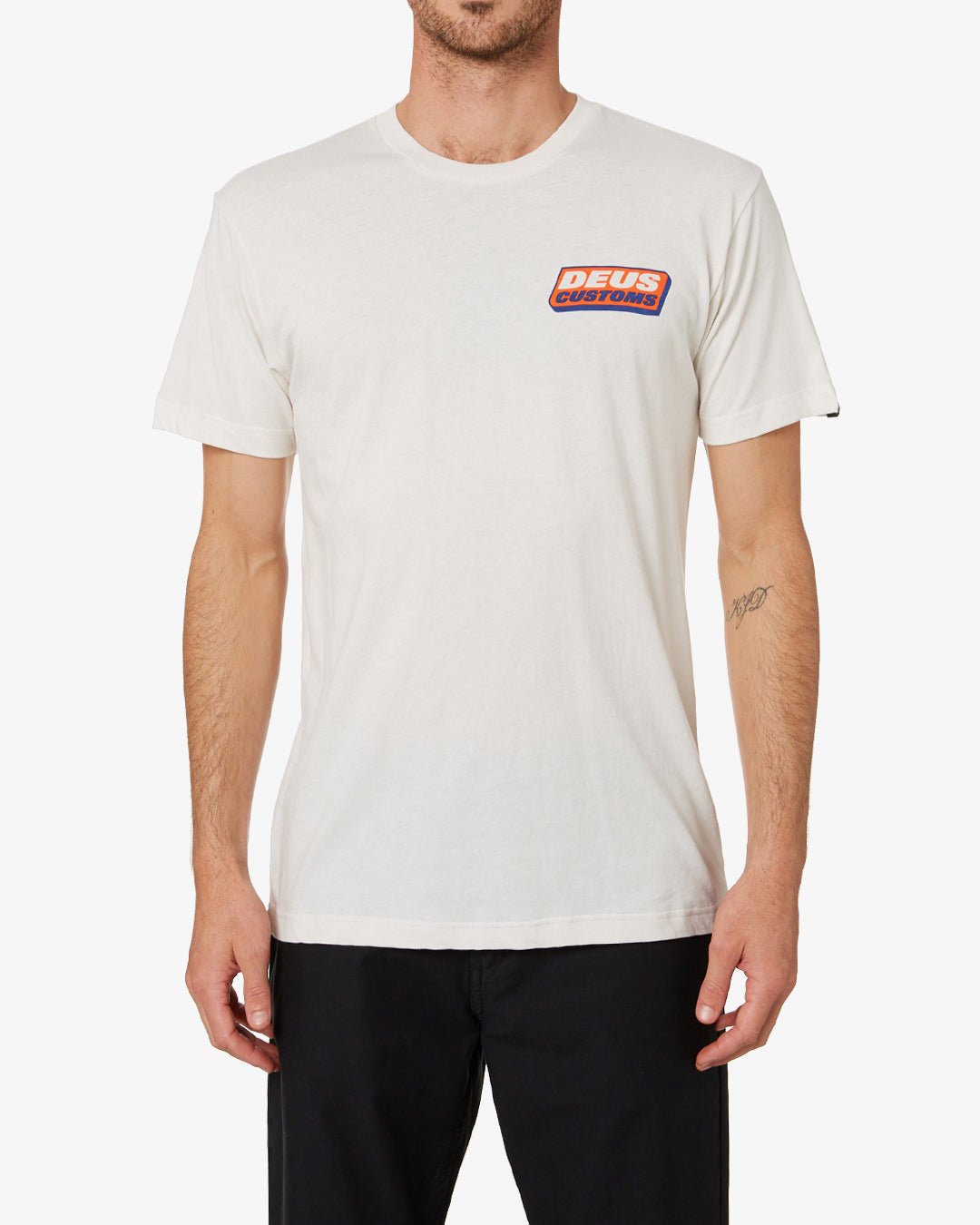 Gas Horns Tee (Regular Tee) - Vintage White