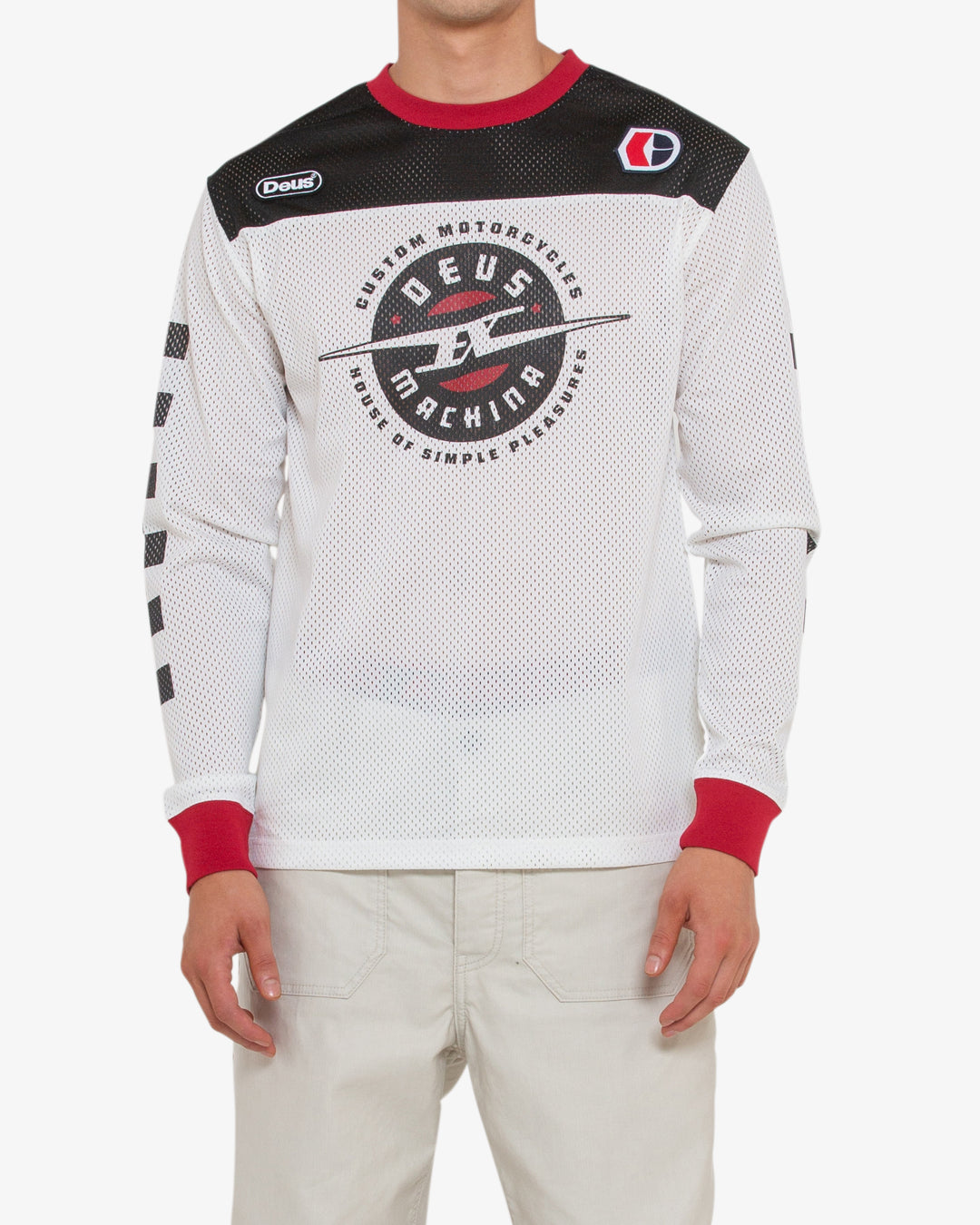 Cosmos Moto Jersey - Vintage White