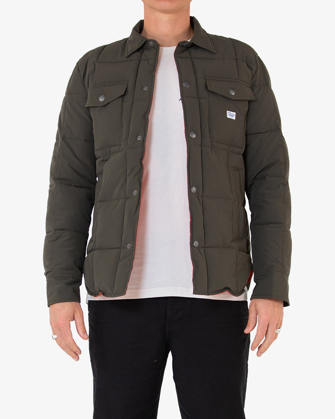 Maxwell Padded Overshirt (Relaxed Fit) - Forest Night