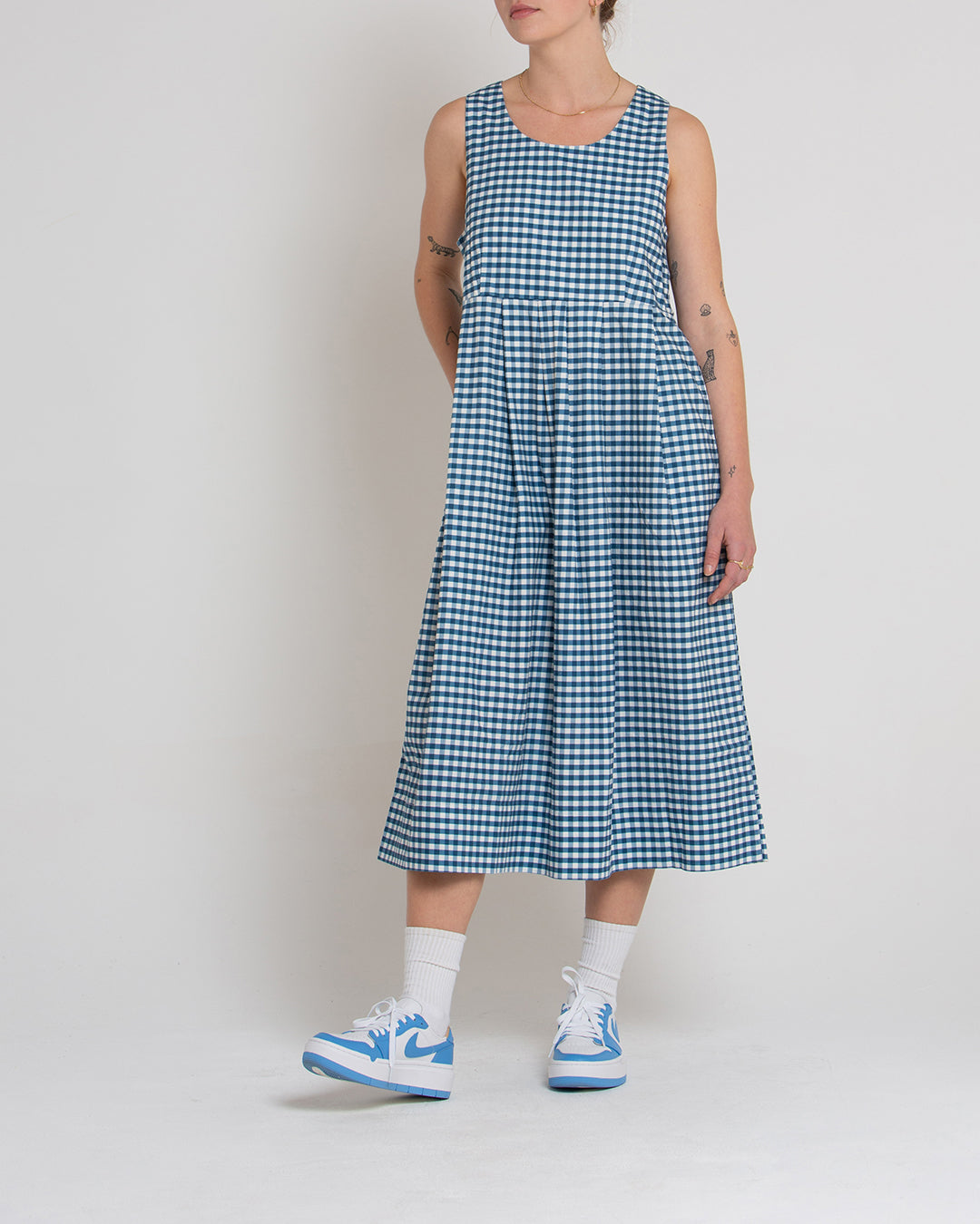 Amelia Dress - Opal Gingham