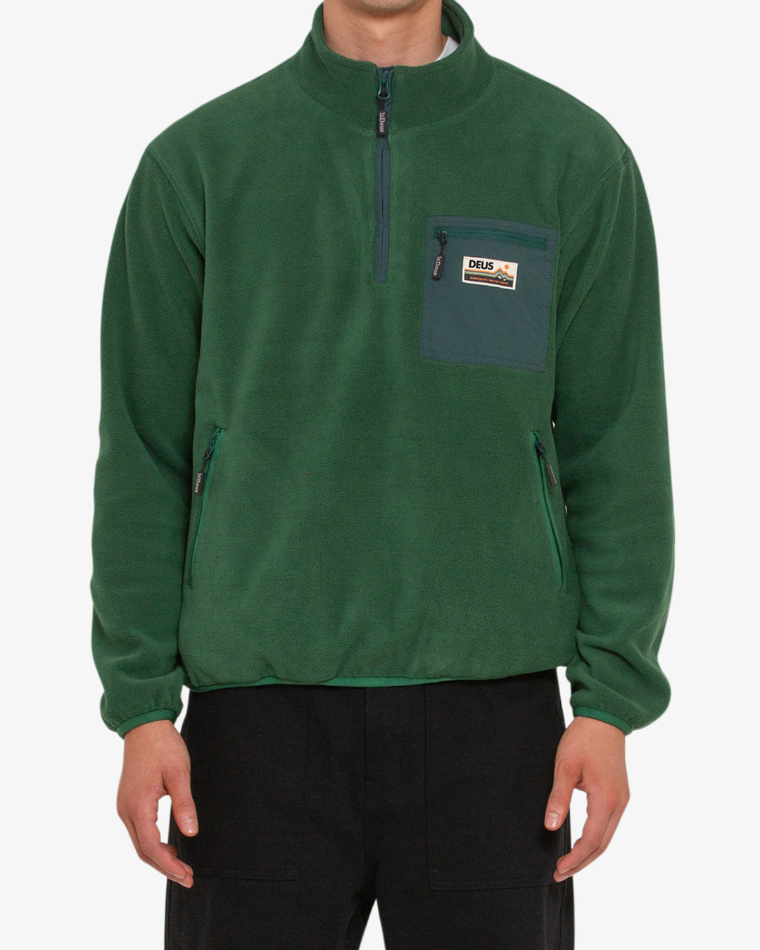 Munster Zip Polar Fleece - Trek Green