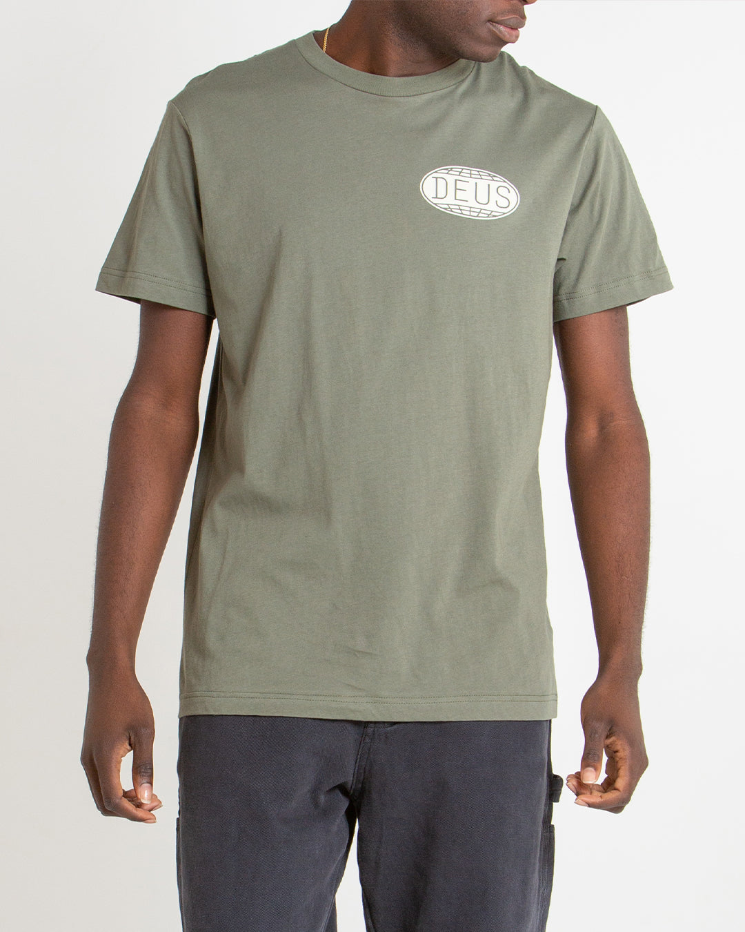 Round out Tee - Lichen Green