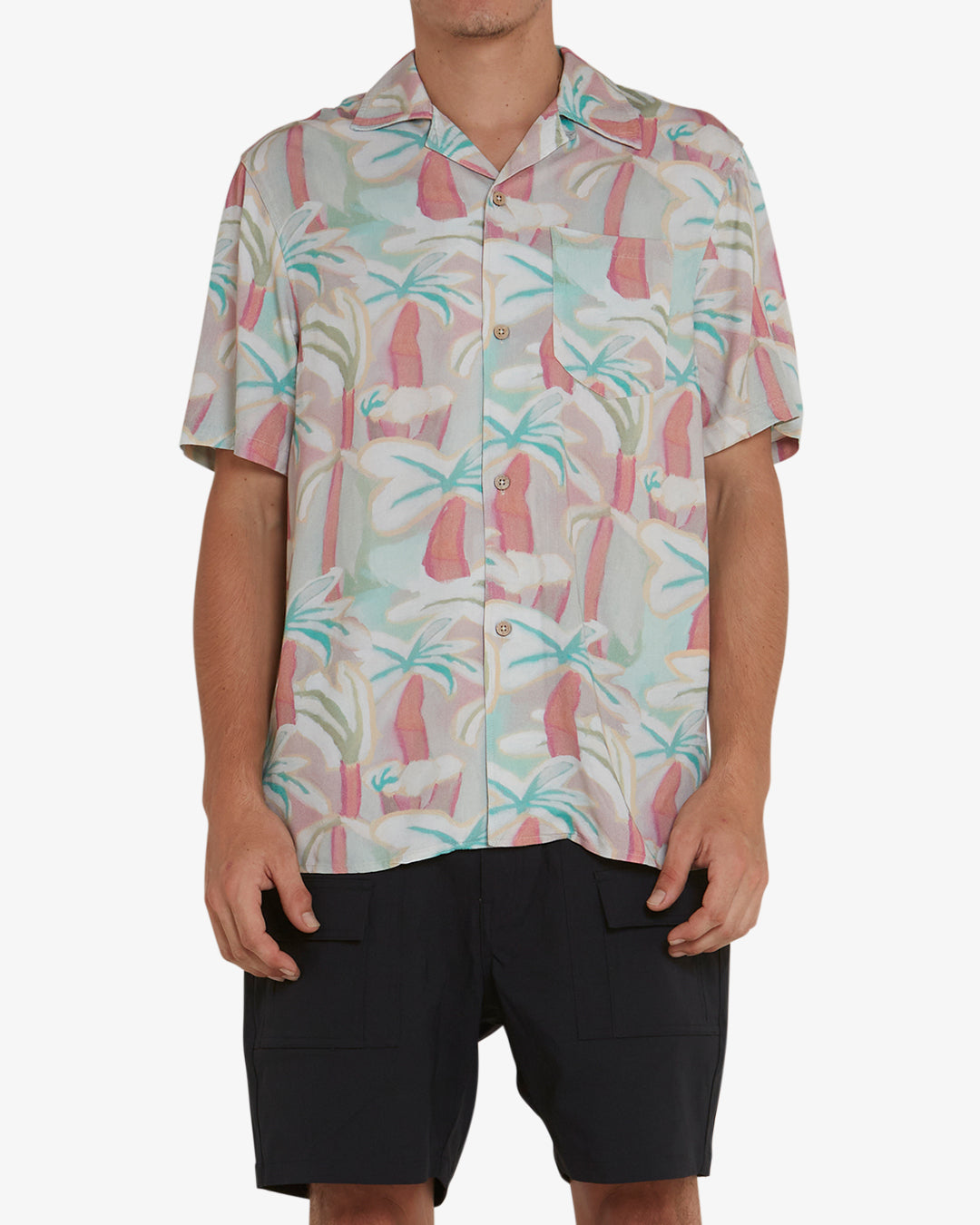 Palms Shirt - Sea Foam