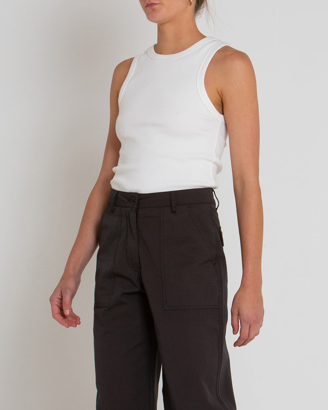Military Tank - Vintage White