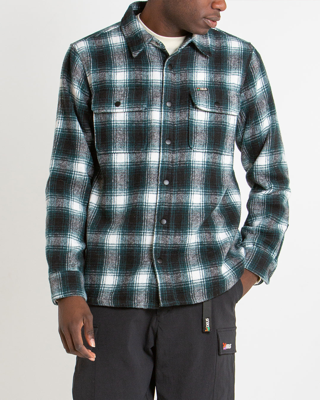 Kalyn Check Shirt - Trek Green