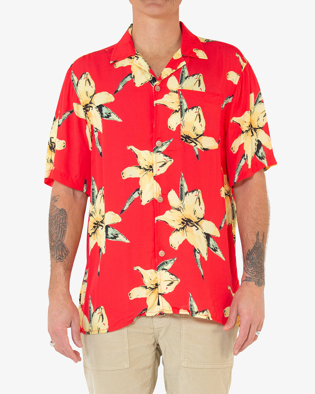 Havana Shirt (Relaxed Fit) - Red