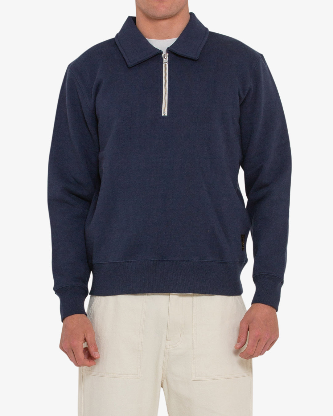 Naval Zip Neck - Navy