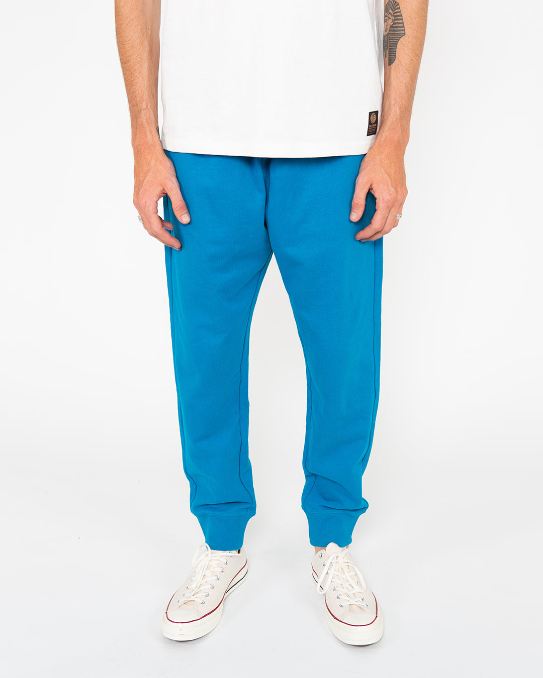 Records Fleece Pant (Relaxed Fit) - Turkish Blue