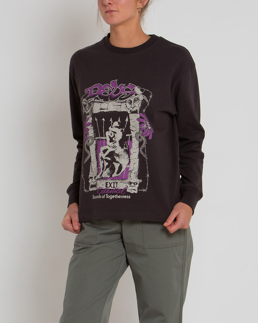 Embrace Long Sleeve Tee - Anthracite