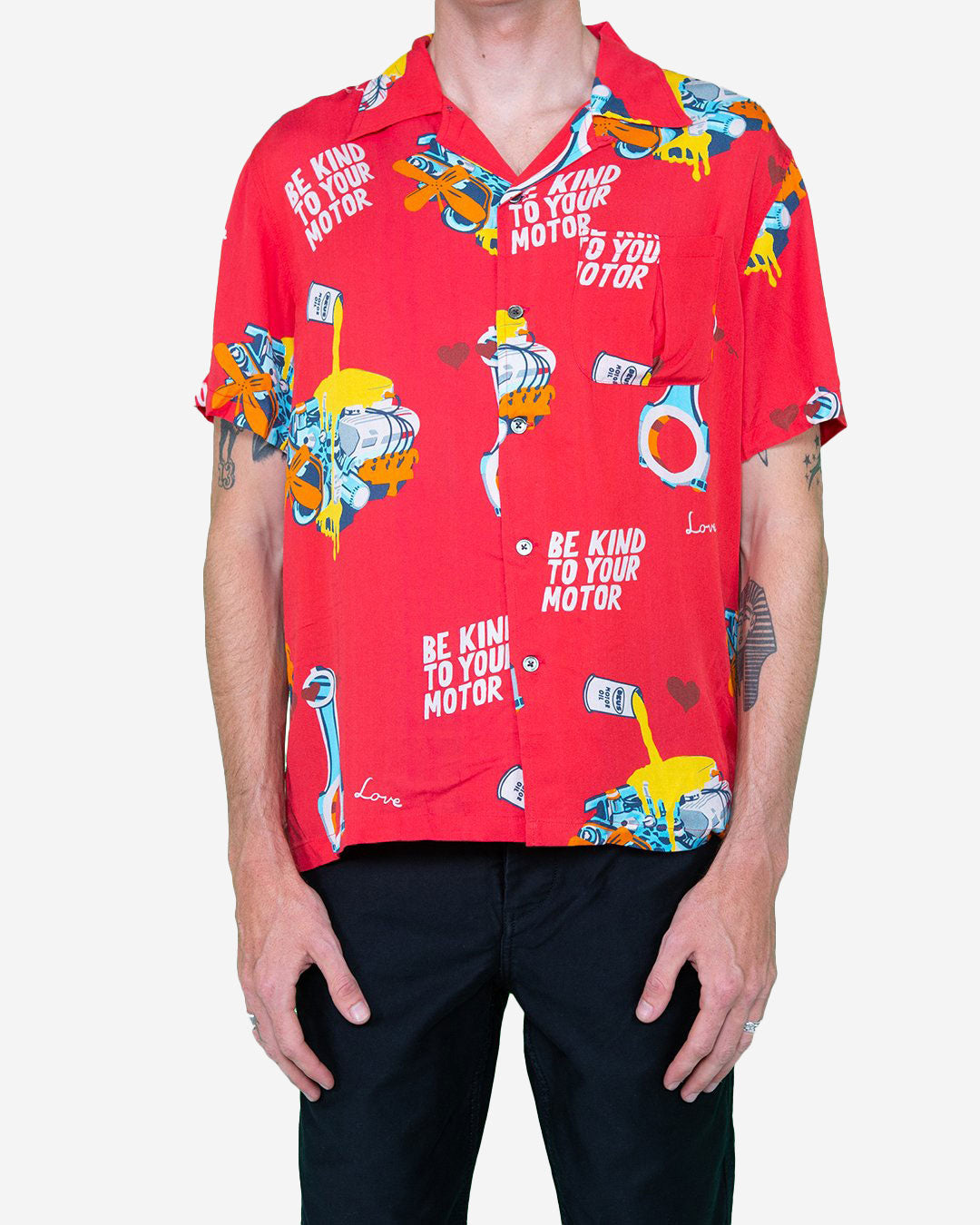 Naito Short Sleeve Shirt (Relaxed Fit) - Race Red