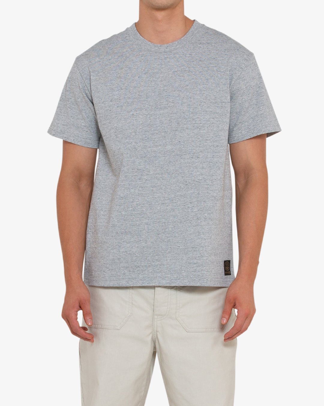Plain Naval Tee - Grey Marle
