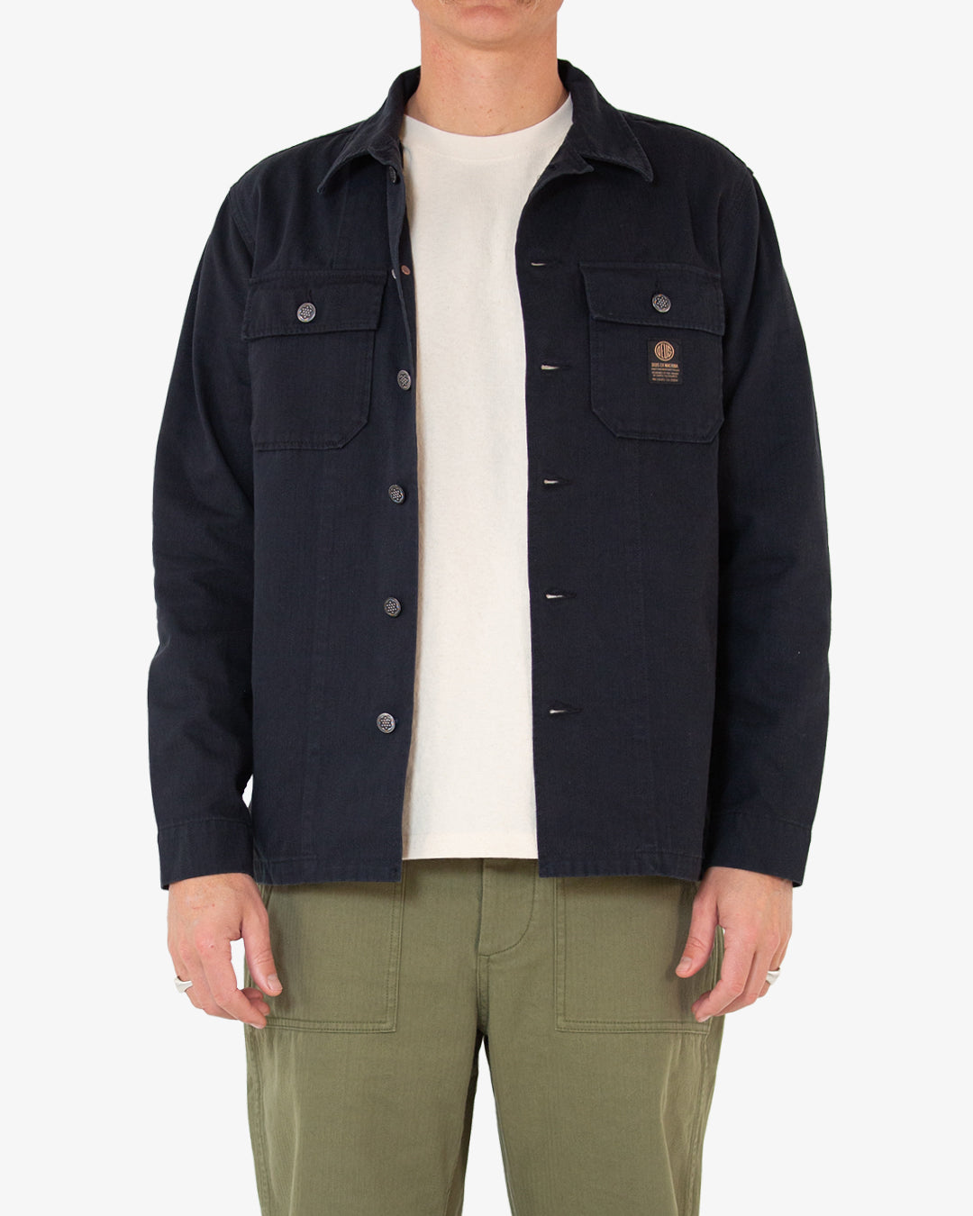 Hbt Military Overshirt (Regular Fit) - Black
