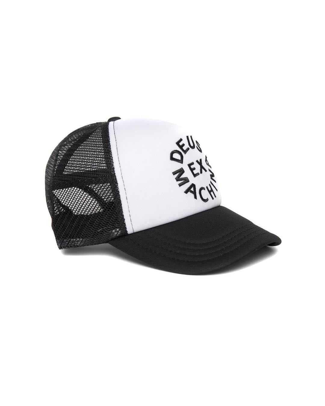 Circle Logo Trucker - Black/White