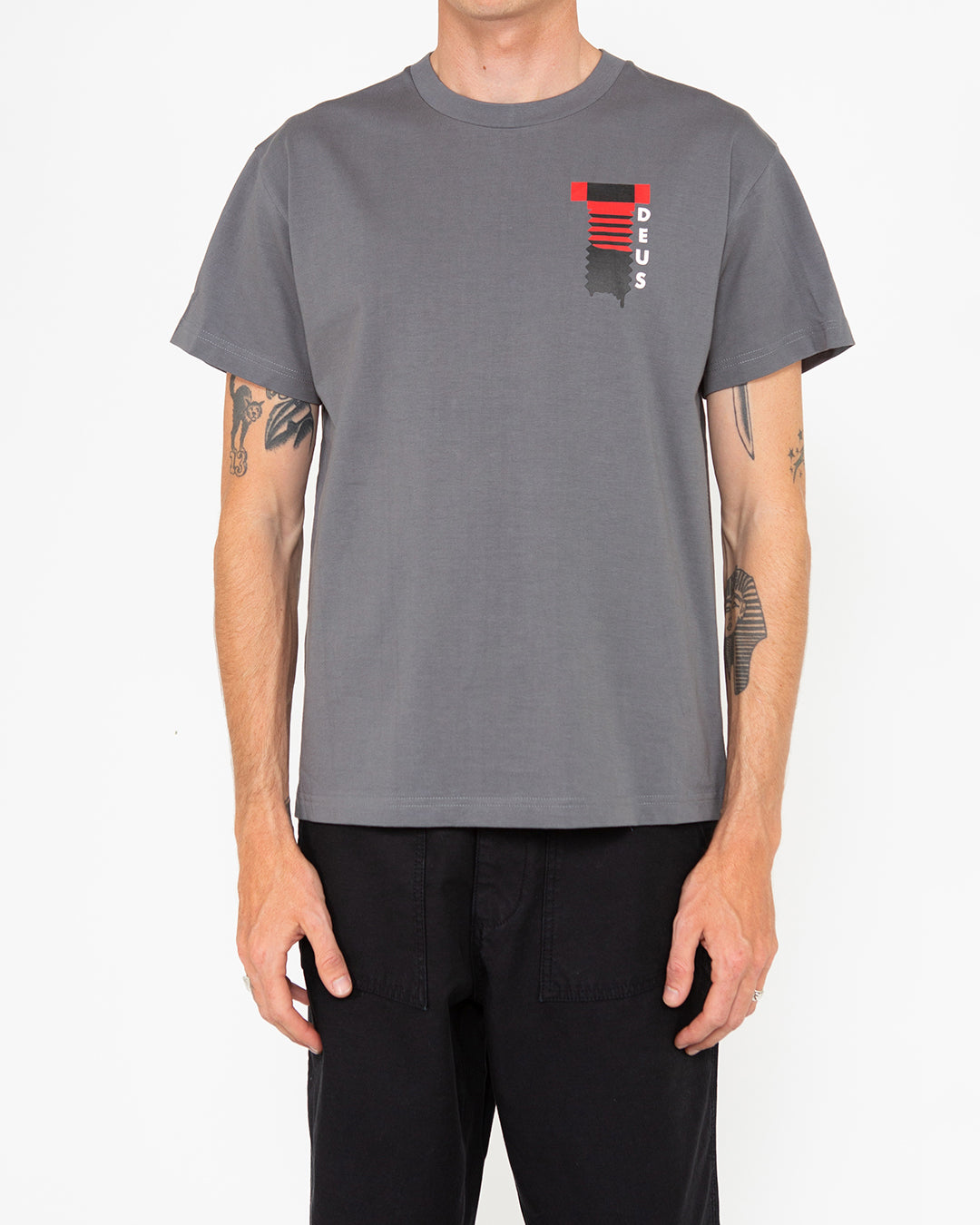 Naito Biarritz Tee (Box Fit) - Smoked Pearl
