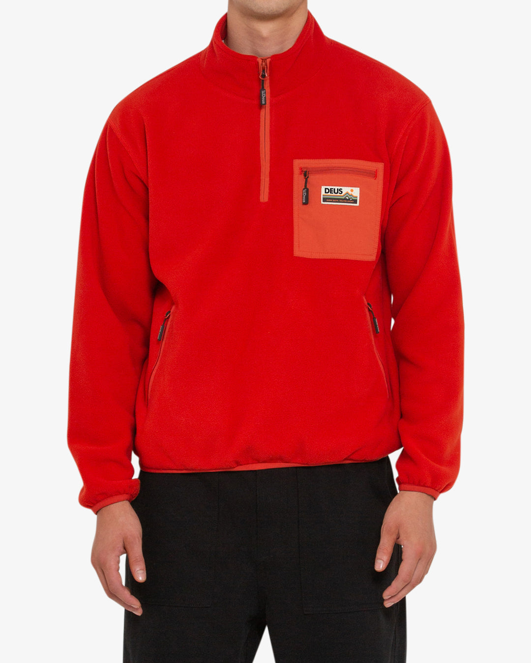 Munster Zip Polar Fleece - Red Clay