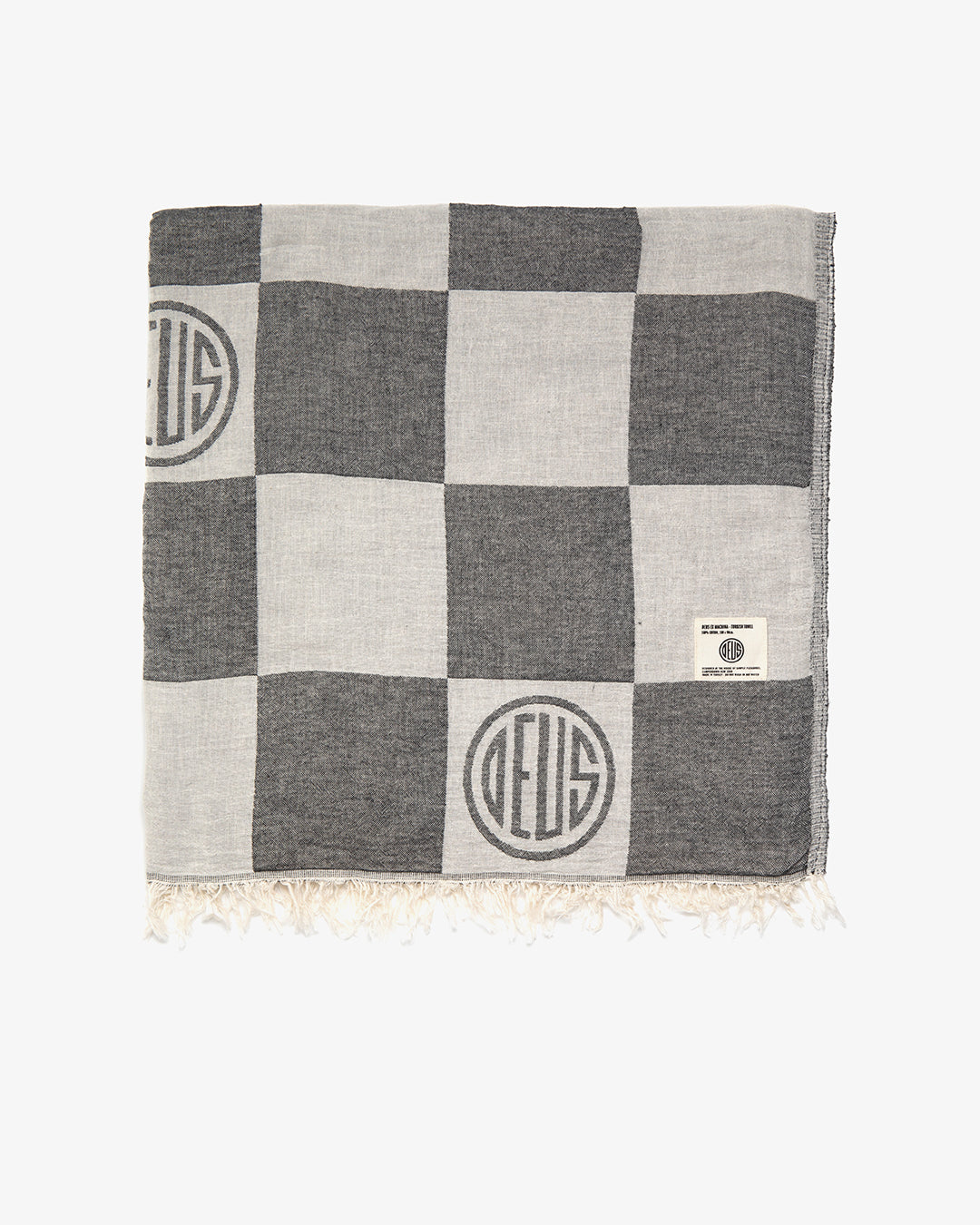 Check Turkish Towel - Charcoal