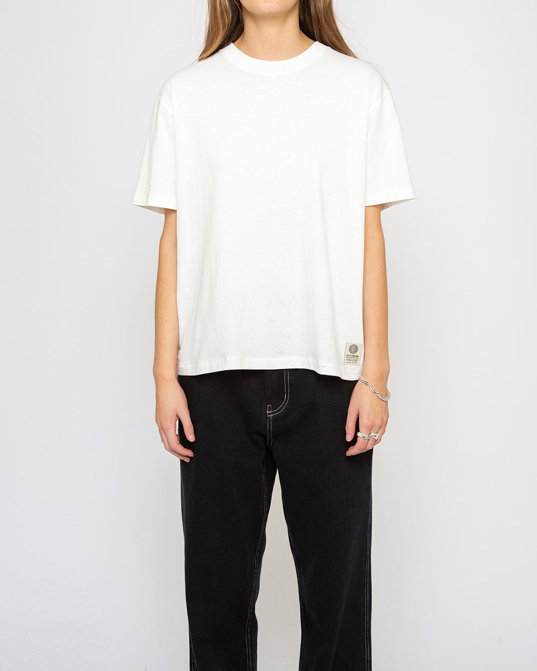 Military Tee (Oversized Fit) - Vintage White