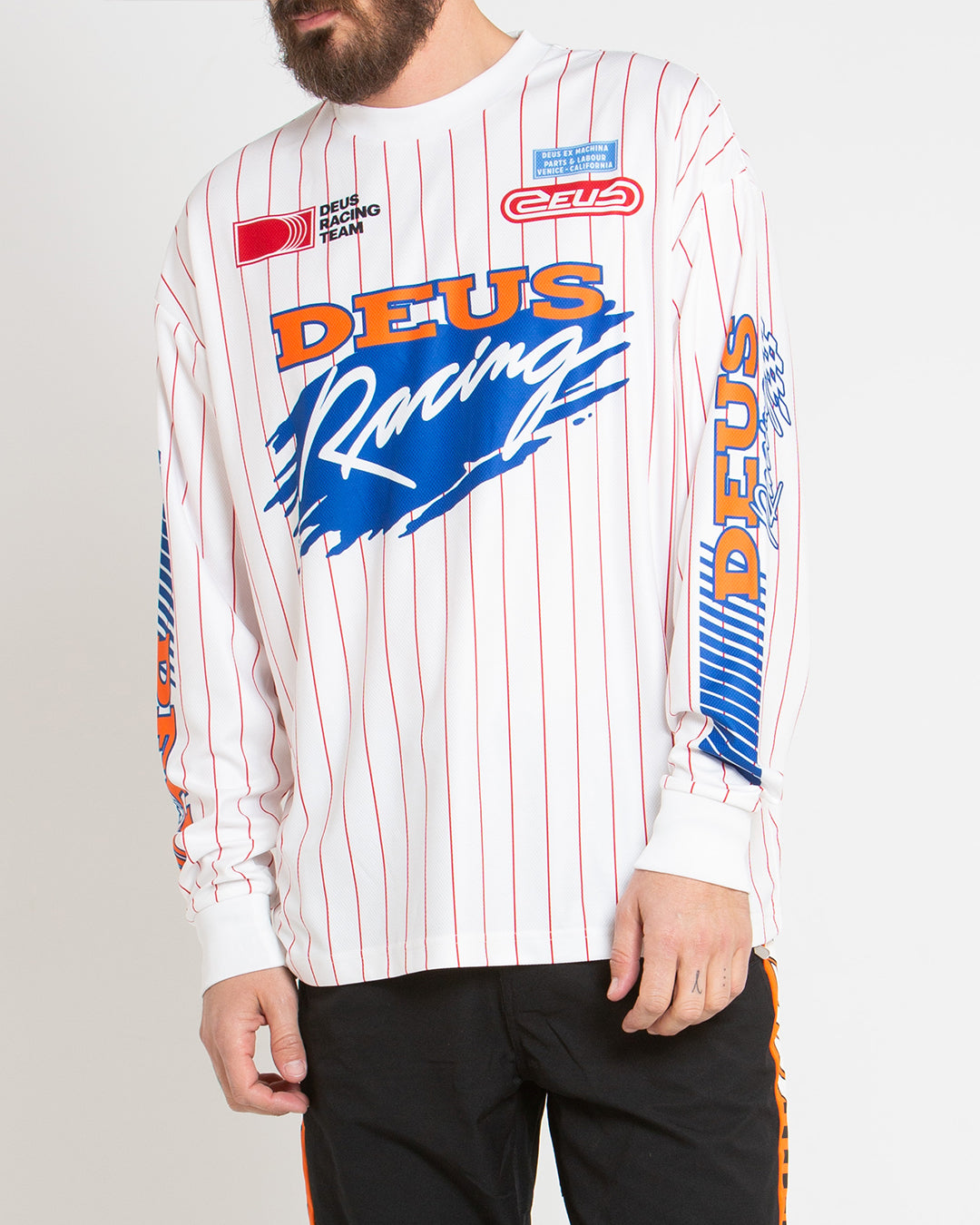 Trackstar Moto Jersey - Vintage White