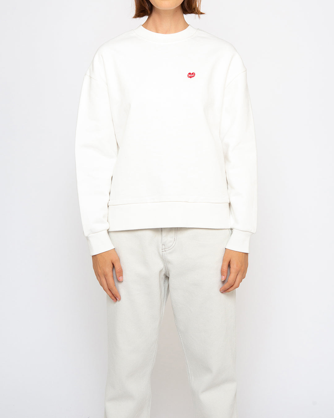 True Romance Crew (Oversized Fit) - Vintage White