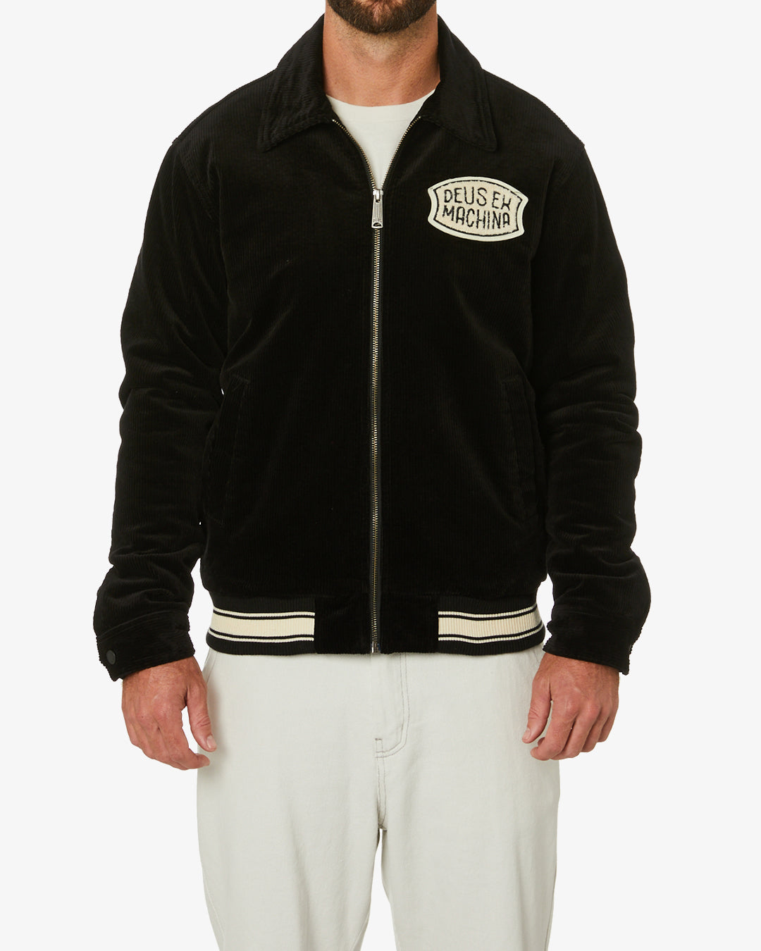 Lennon Cord Bomber (Classic Fit) - Black