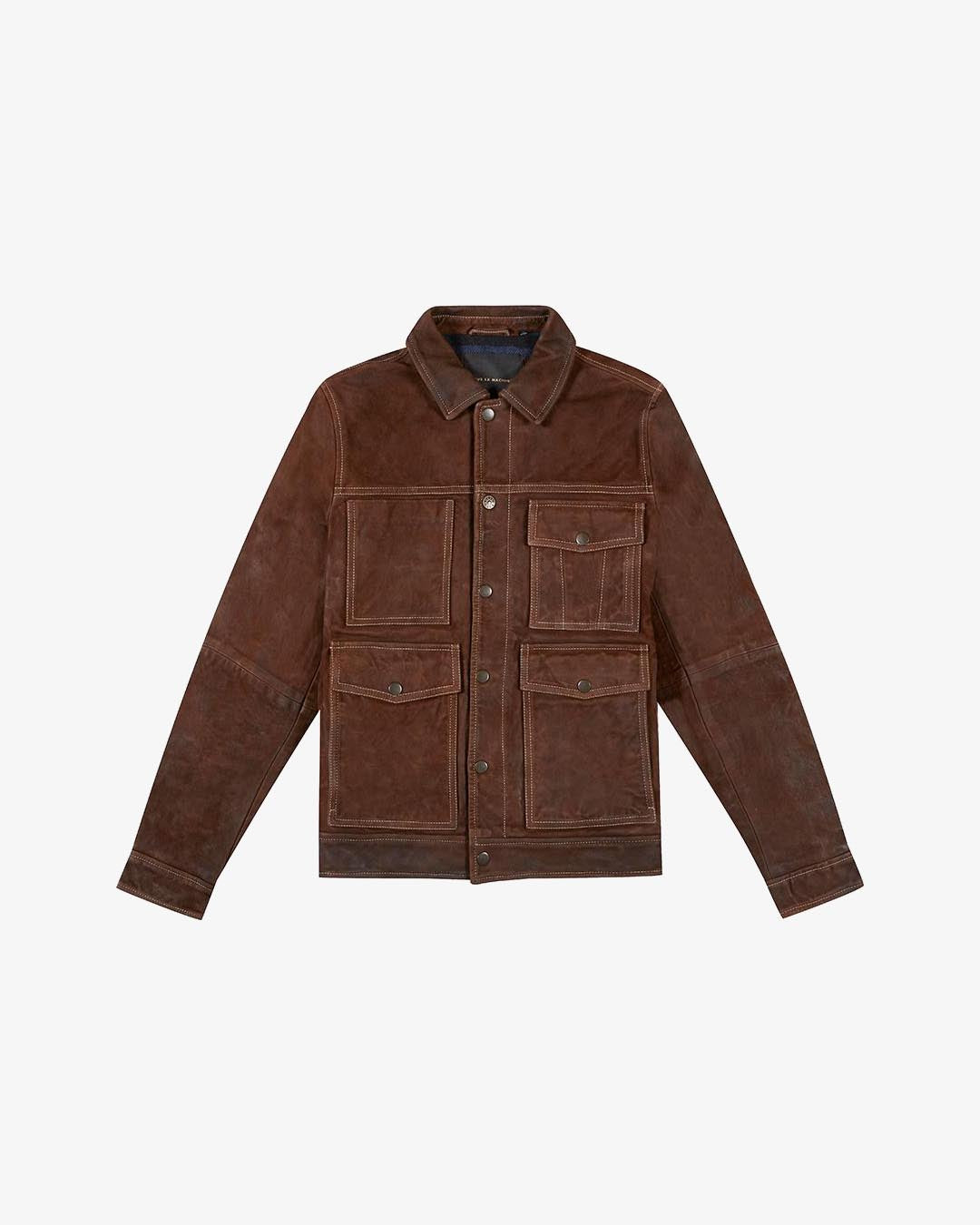 Tucker Leather Jacket - Chestnut Brown