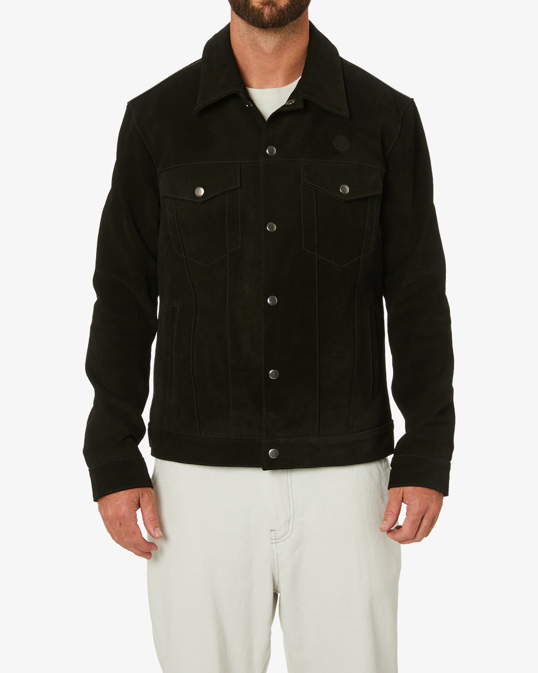 Wildfire Suede Jacket (Regular Fit) - Black