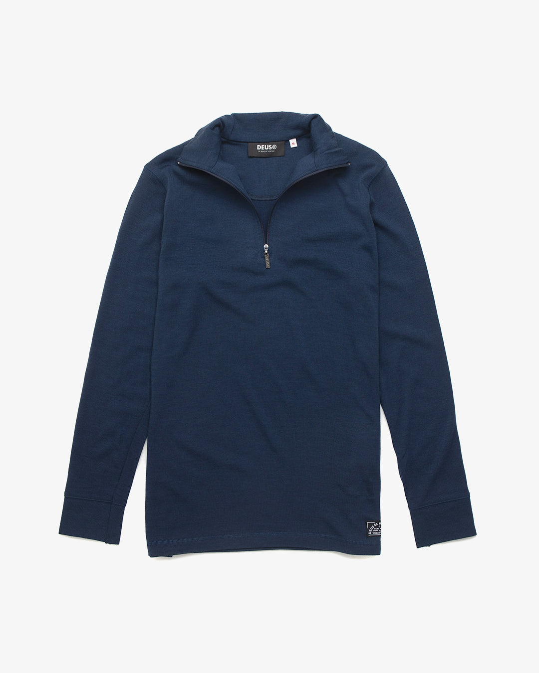 Merino Half Zip Neck - Indigo