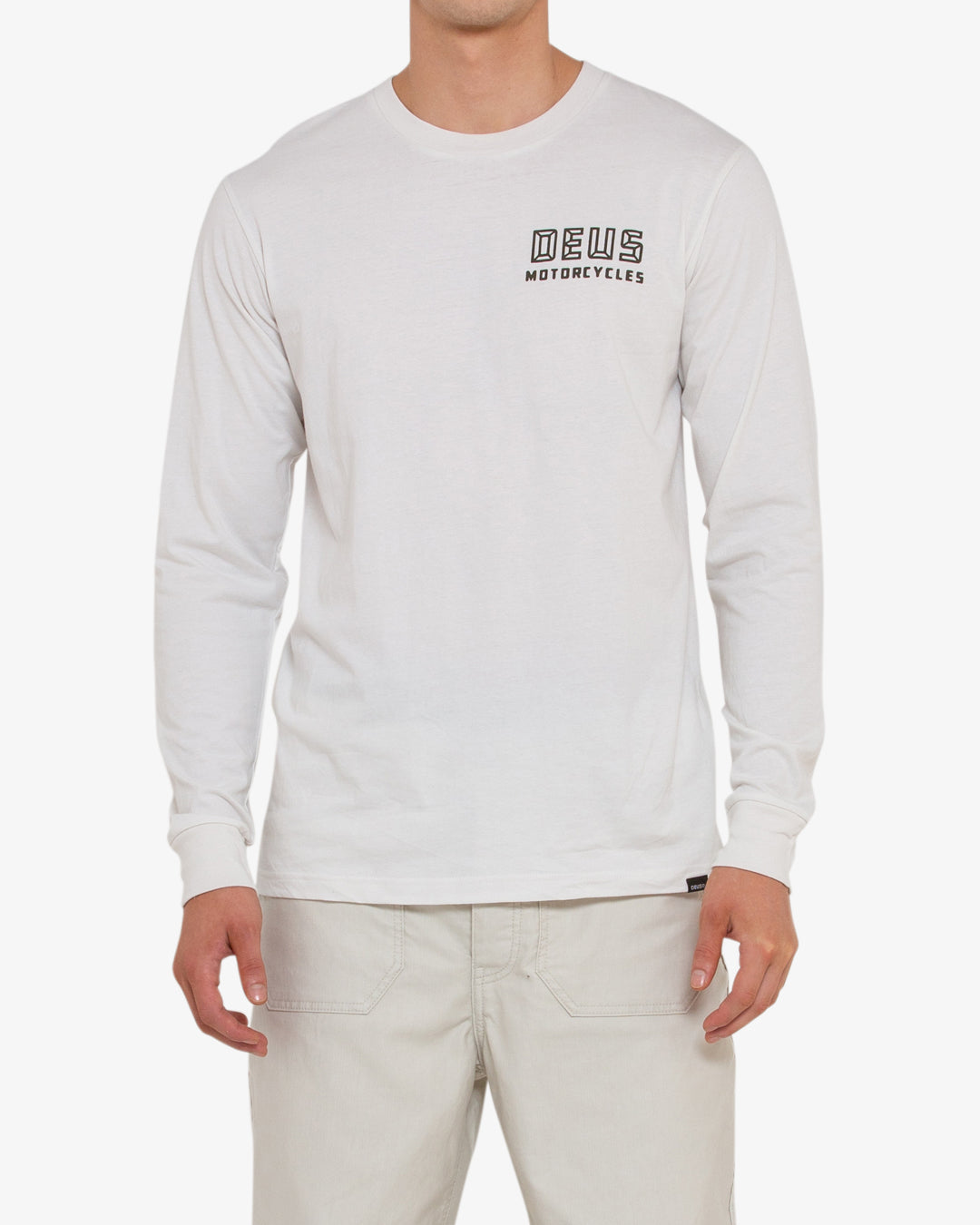 Quarters Long Sleeve Tee - Vintage White