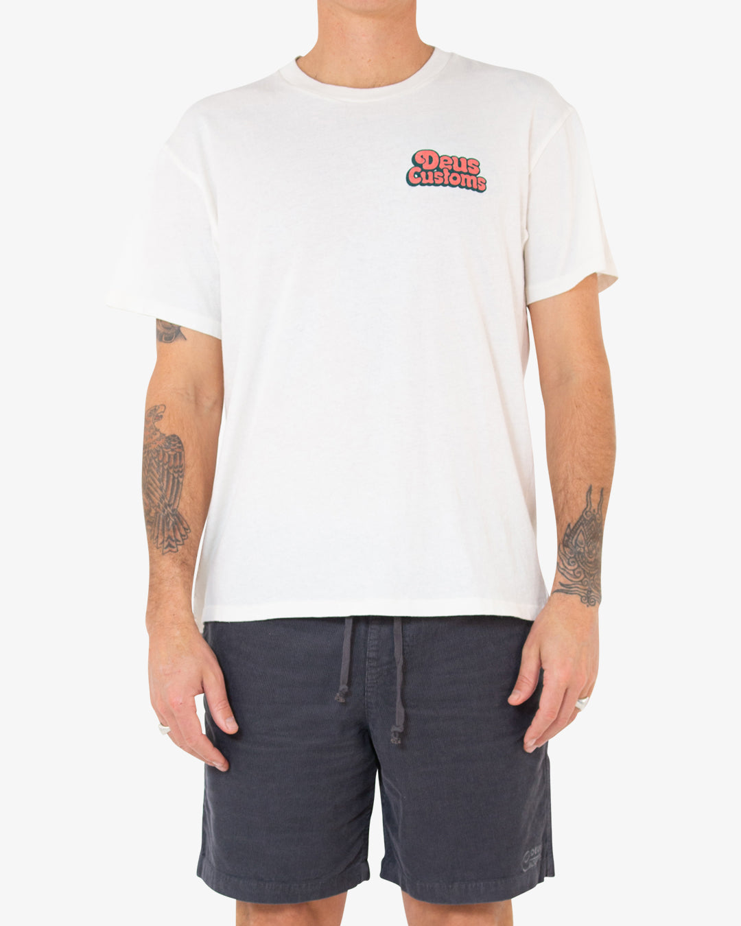 Daisies Tee (Box Fit) - White Chalk