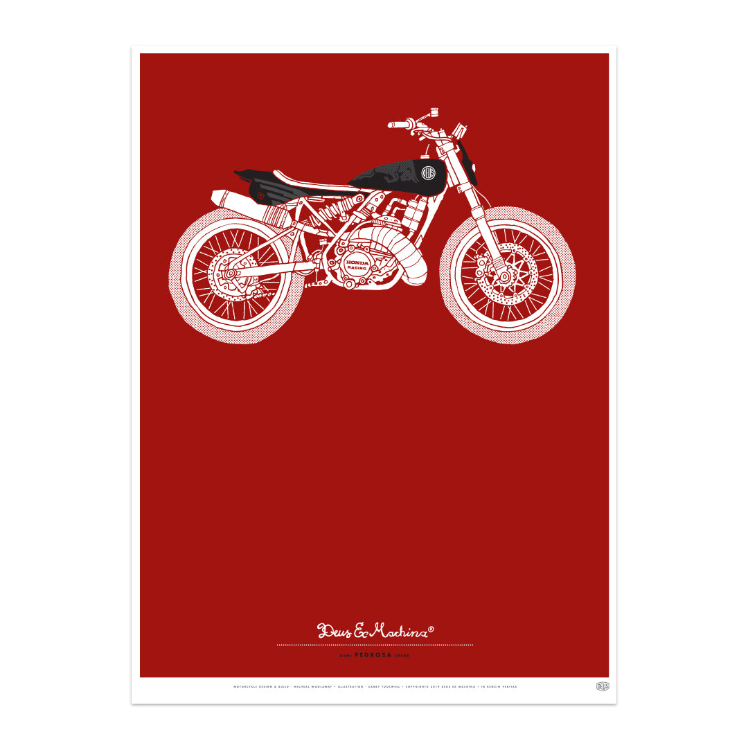 Dani Pedrosa CR500 Poster - Print