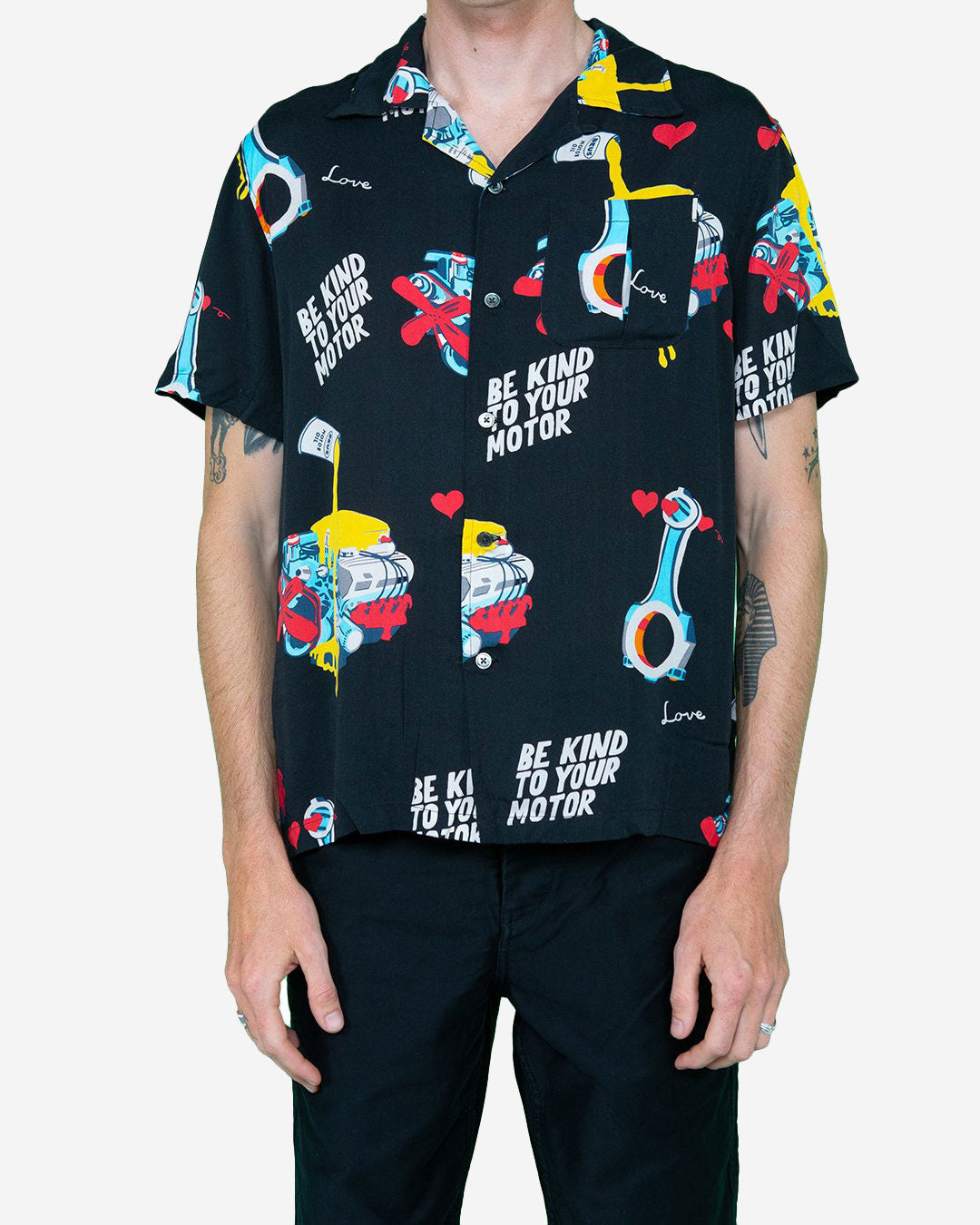 Naito Short Sleeve Shirt (Relaxed Fit) - Black