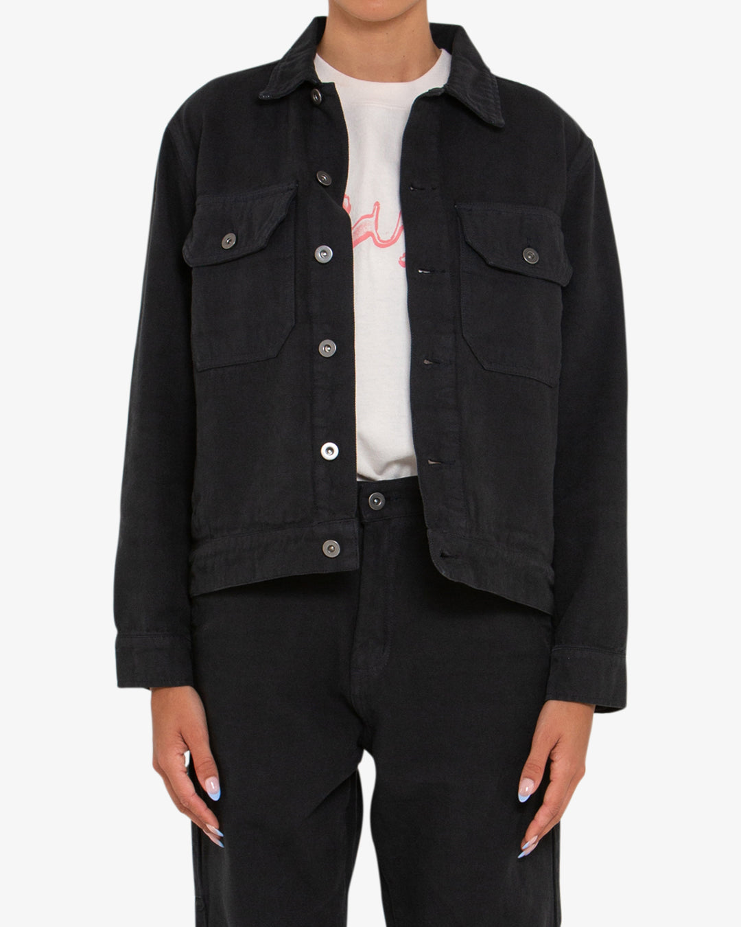 Coby Canvas Jacket - Anthracite