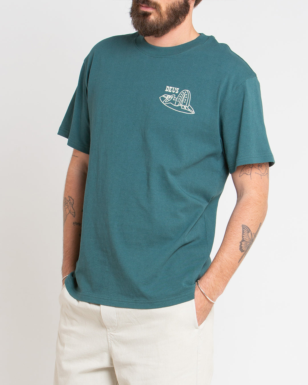 Layback Tee - Jasper Green