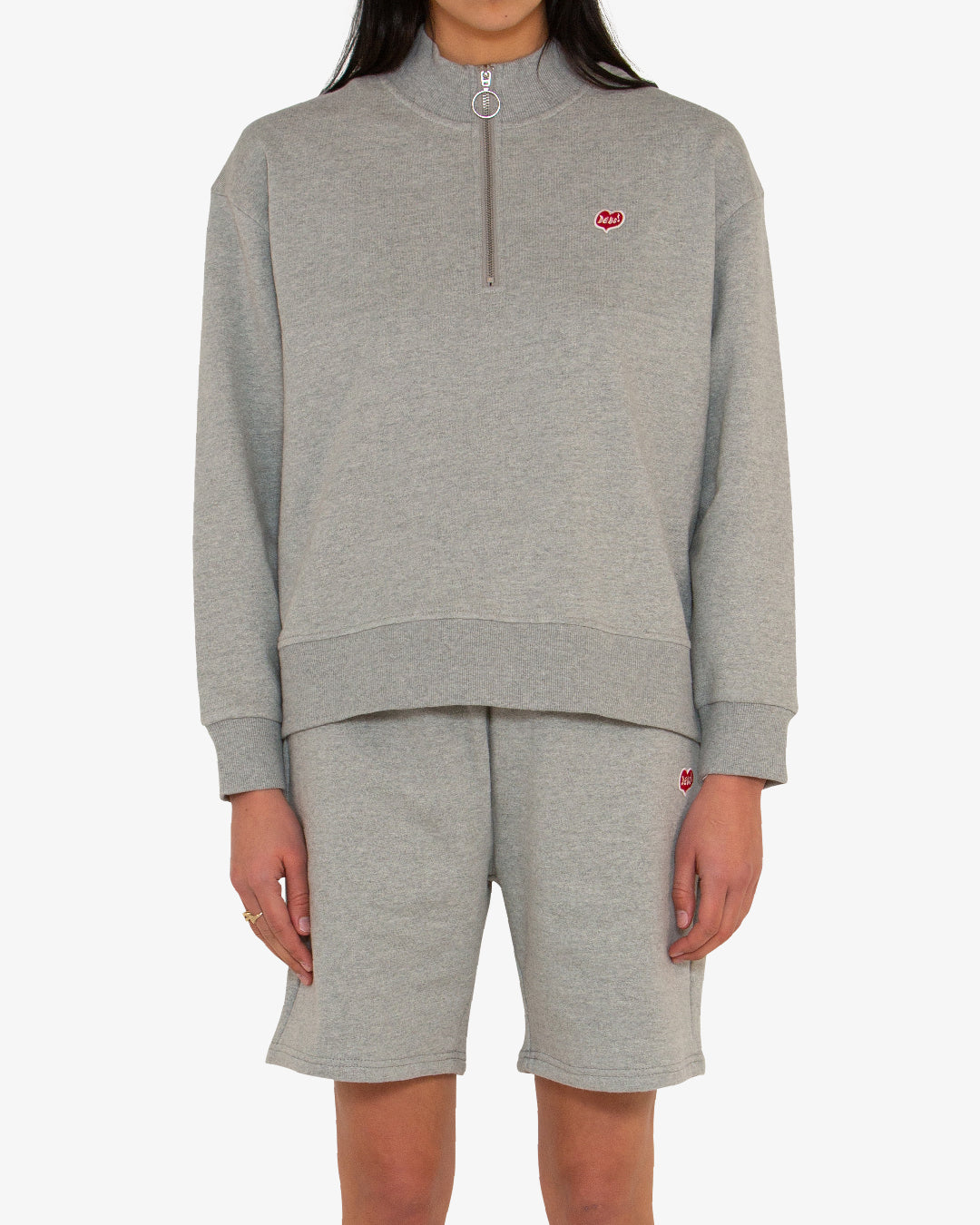 True Romance Zip (Oversized Fit) - Grey Marle