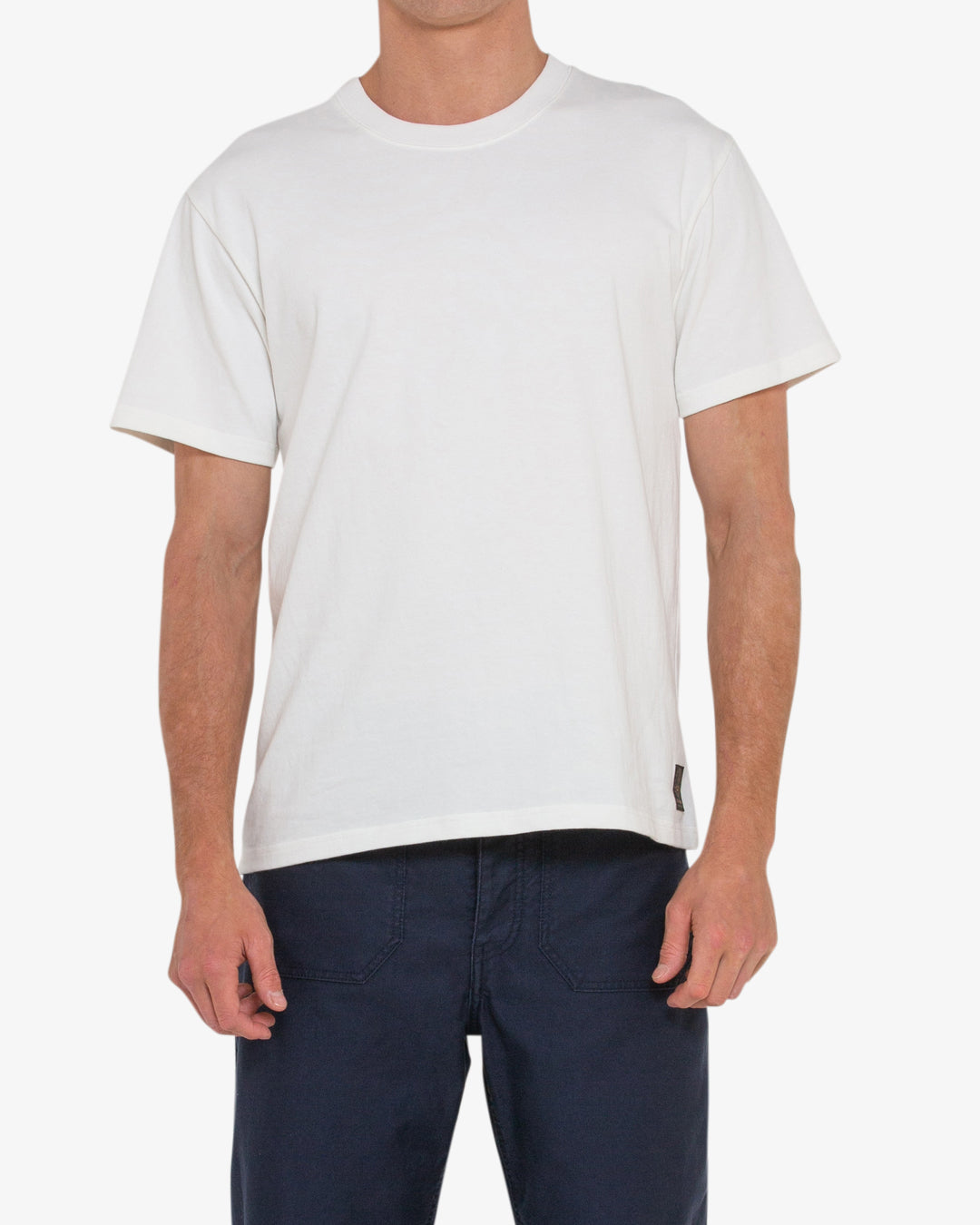 Plain Naval Tee - Vintage White