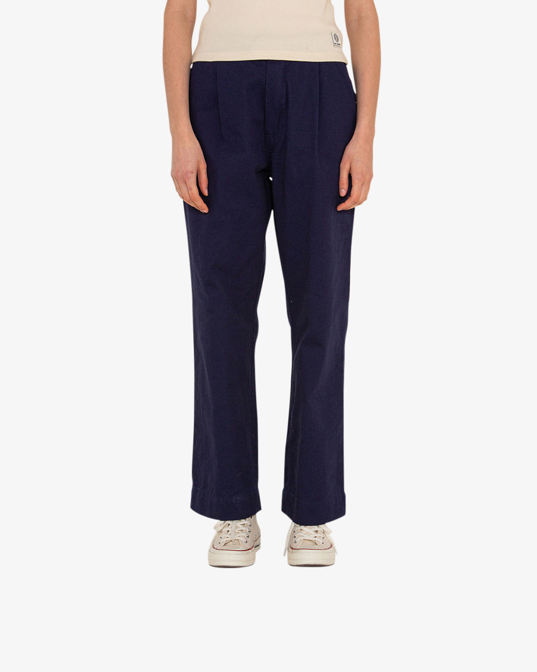 Juliette Pleat Pant (Relaxed Fit) - Twilight Blue