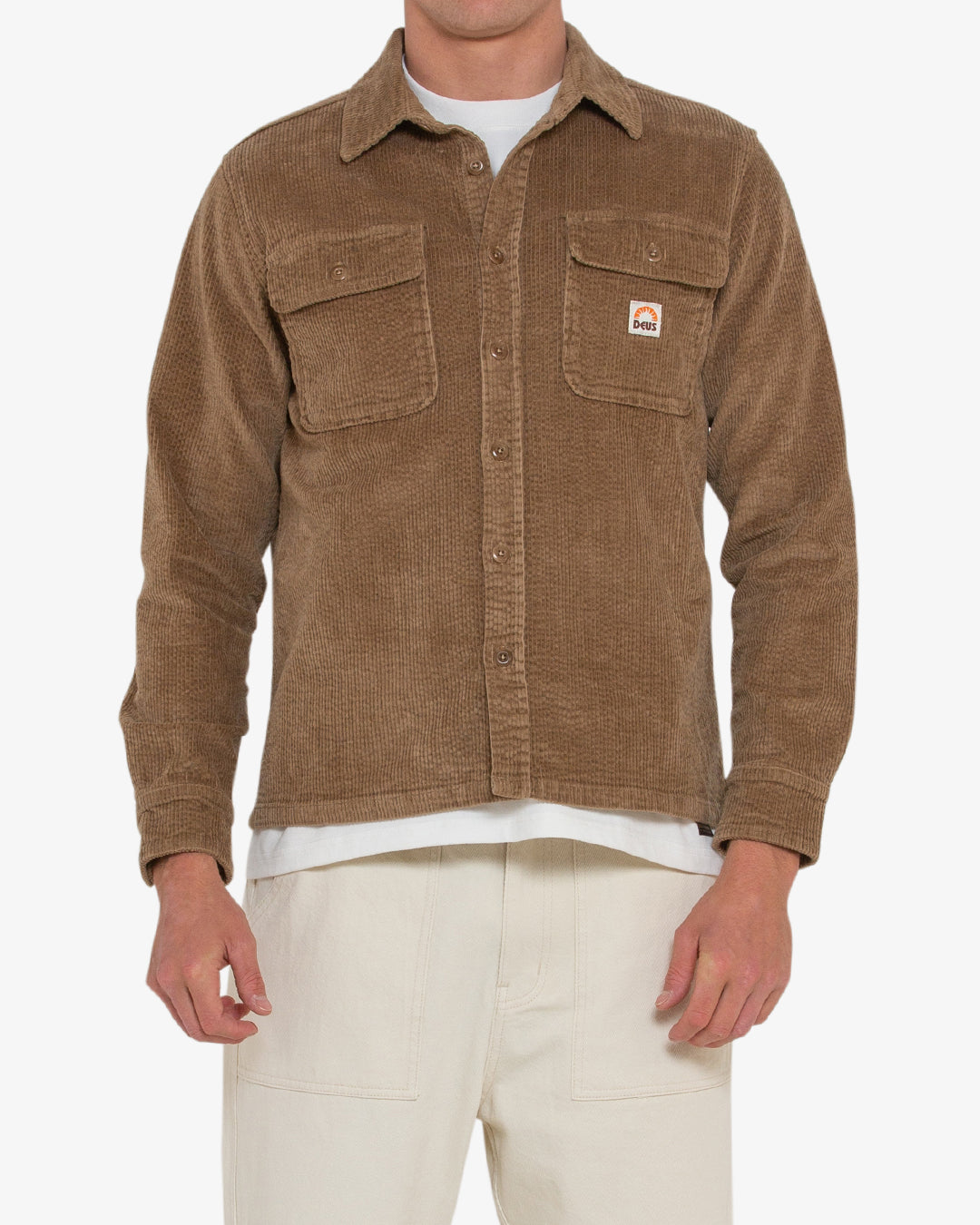 Vacay Cord Shirt - Tan