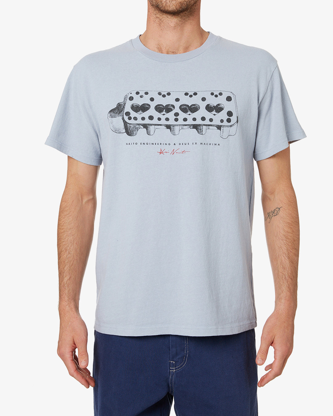 Naito Velocity Tee (Box Fit) - Blue Slate